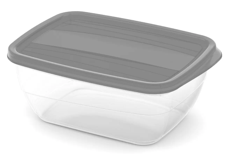 Контейнер для харчових продуктів з кришкою Curver Vedo 2 л Curver сірий